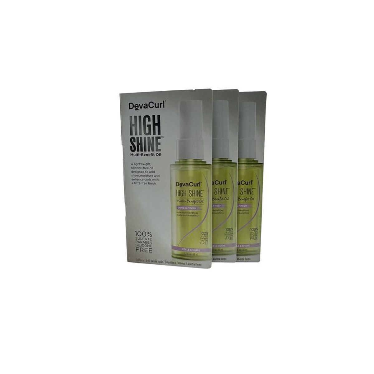 DEVACURL - DevaCurl Aceite Multi Beneficio Brillo Intenso 5 ml Set de 3