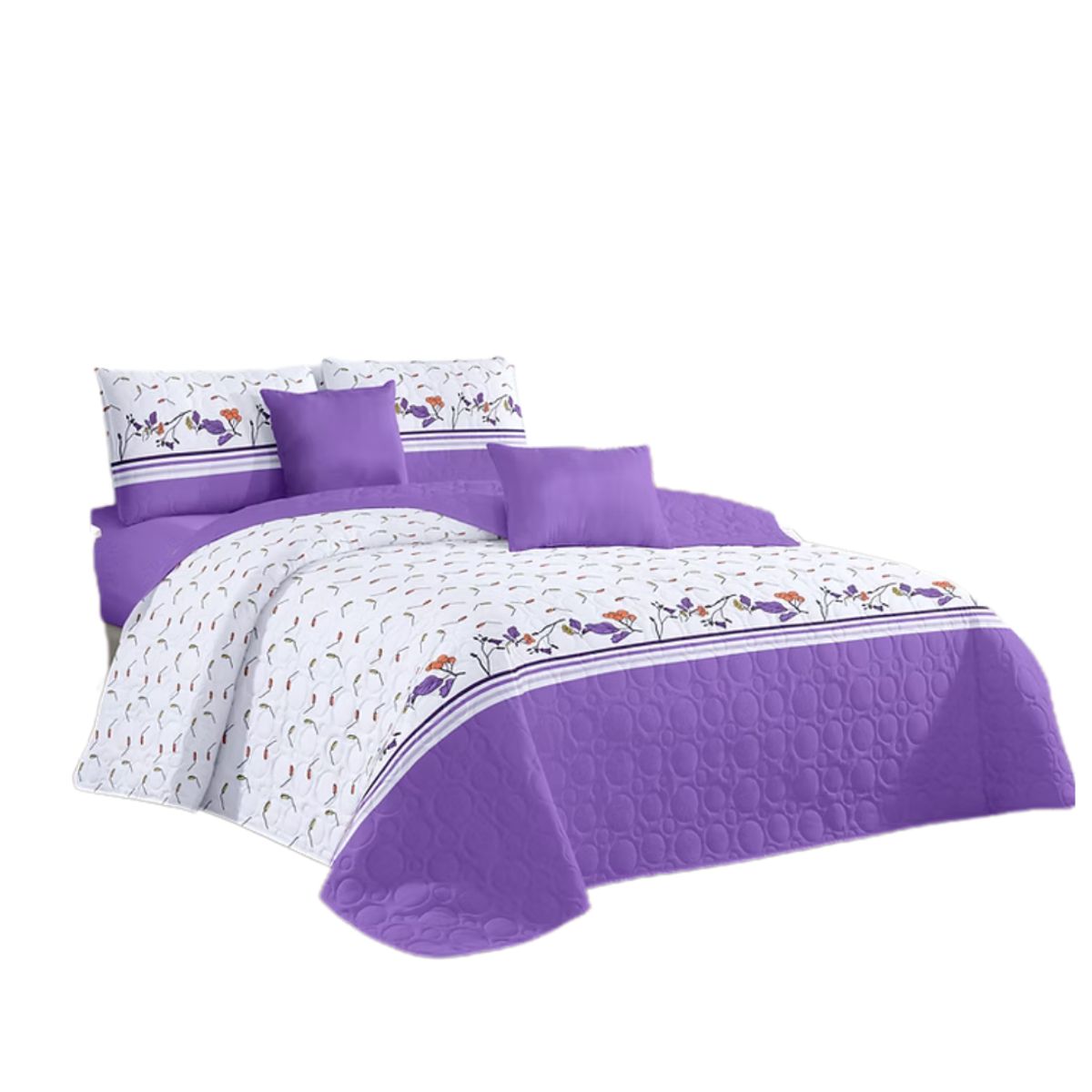 GENERICO - Cubrecama Verano Estampados Quilt Plaza y Media 230x180cm