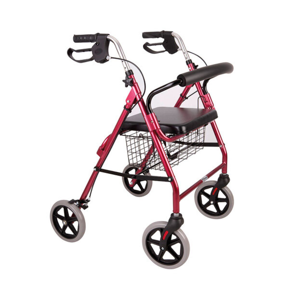 BLUNDING - Andador Con Asiento Y 4 Ruedas Plegable Y Con Asiento