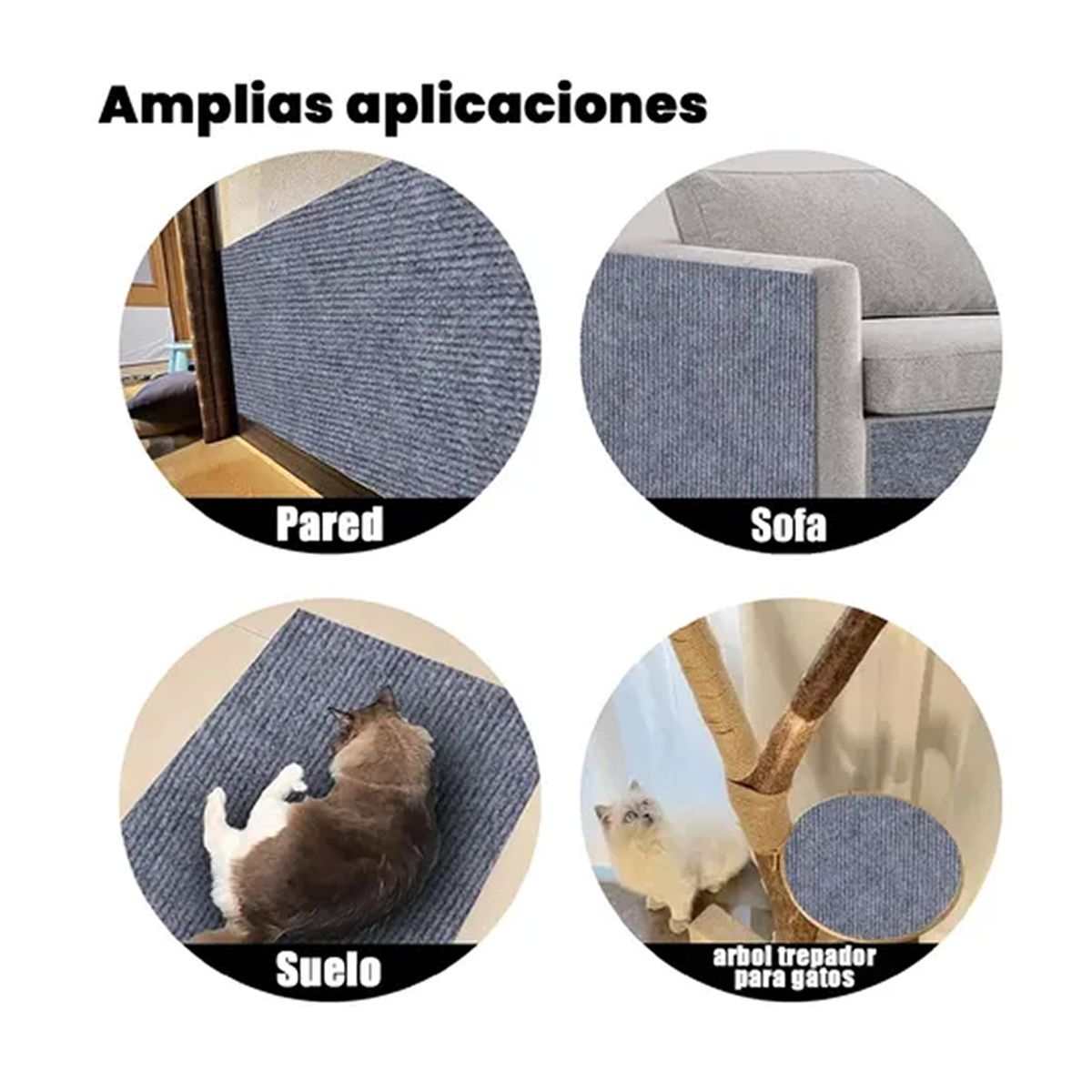 ESHOPANGIE - Autoadhesivo Rascador De Gatos P Esquina Y Pared 30×200cm