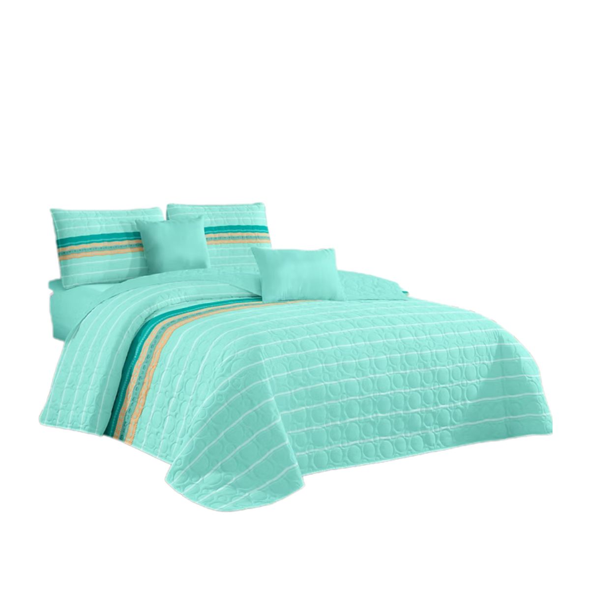 GENERICO - Cubrecama Verano Estampados Quilt Plaza y Media 230x180cm