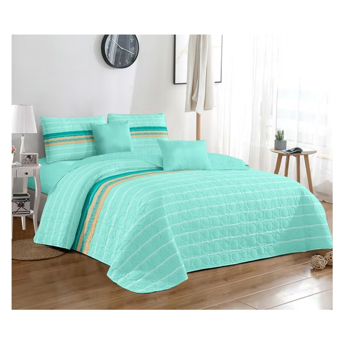 GENERICO - Cubrecama Verano Estampados Quilt Plaza y Media 230x180cm