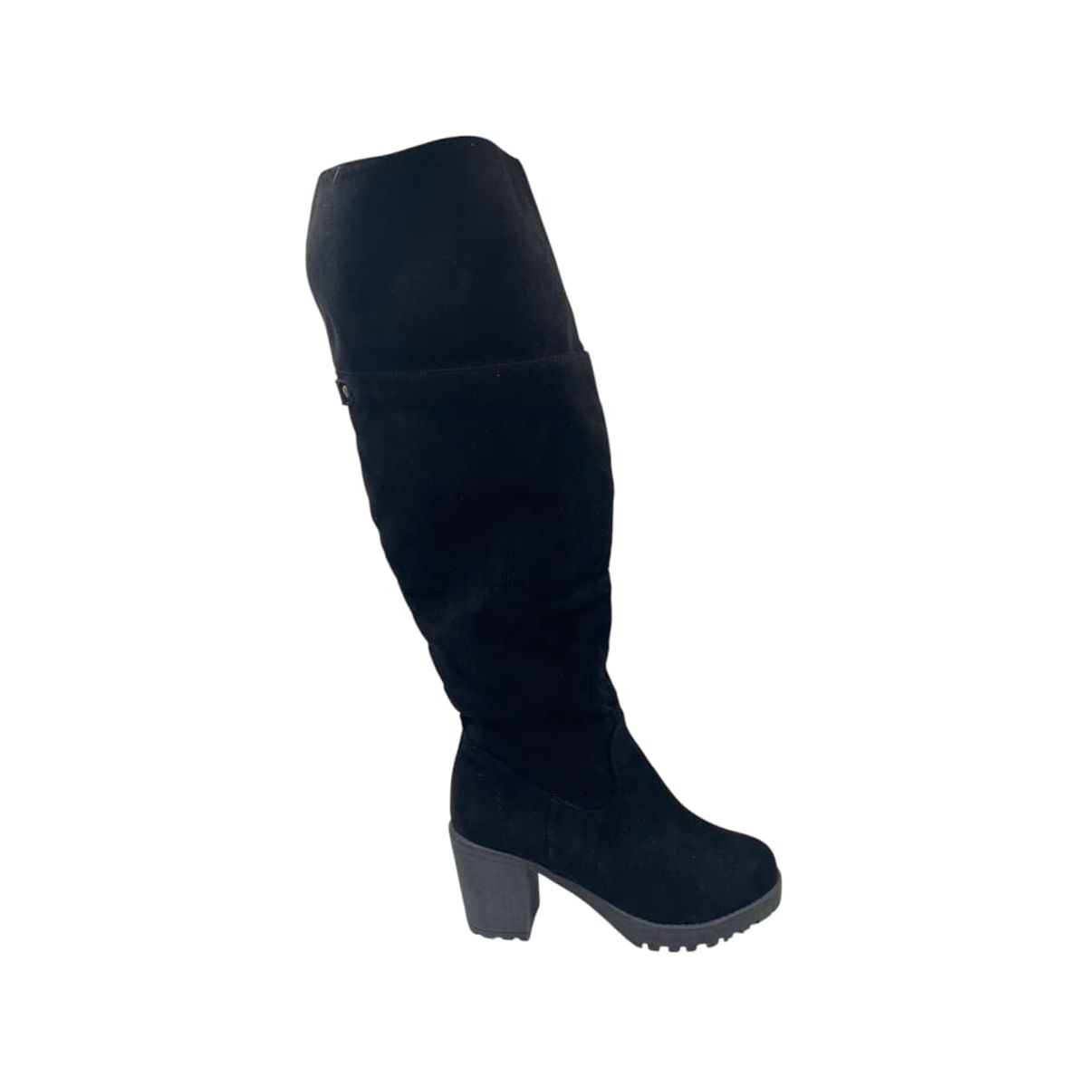 HERIEL - Bota Negra Plataforma Mujer