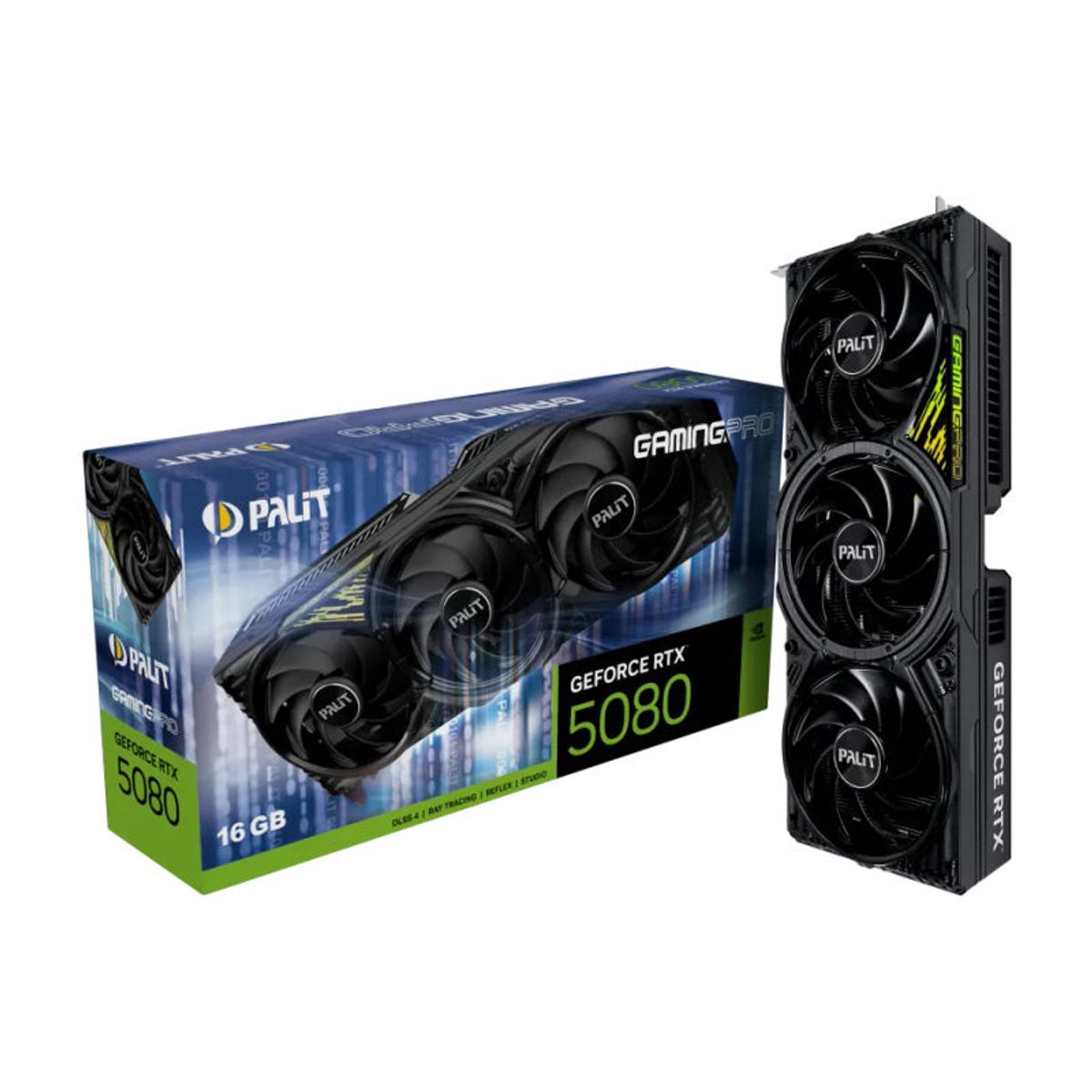 GENERICO - Palit RTX 5080 GAMING PRO 16 GB GDDR7 256 Bit 3 DP HDMI