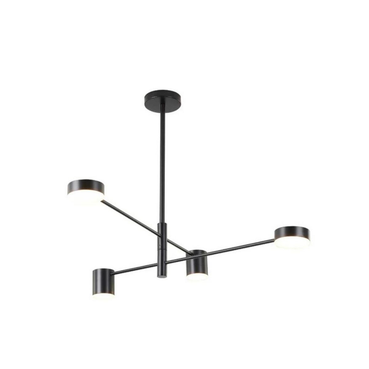 OEM - Lampara Nordica Modelo THYRA Negra 4 luces LED AHORRO ENERGIA