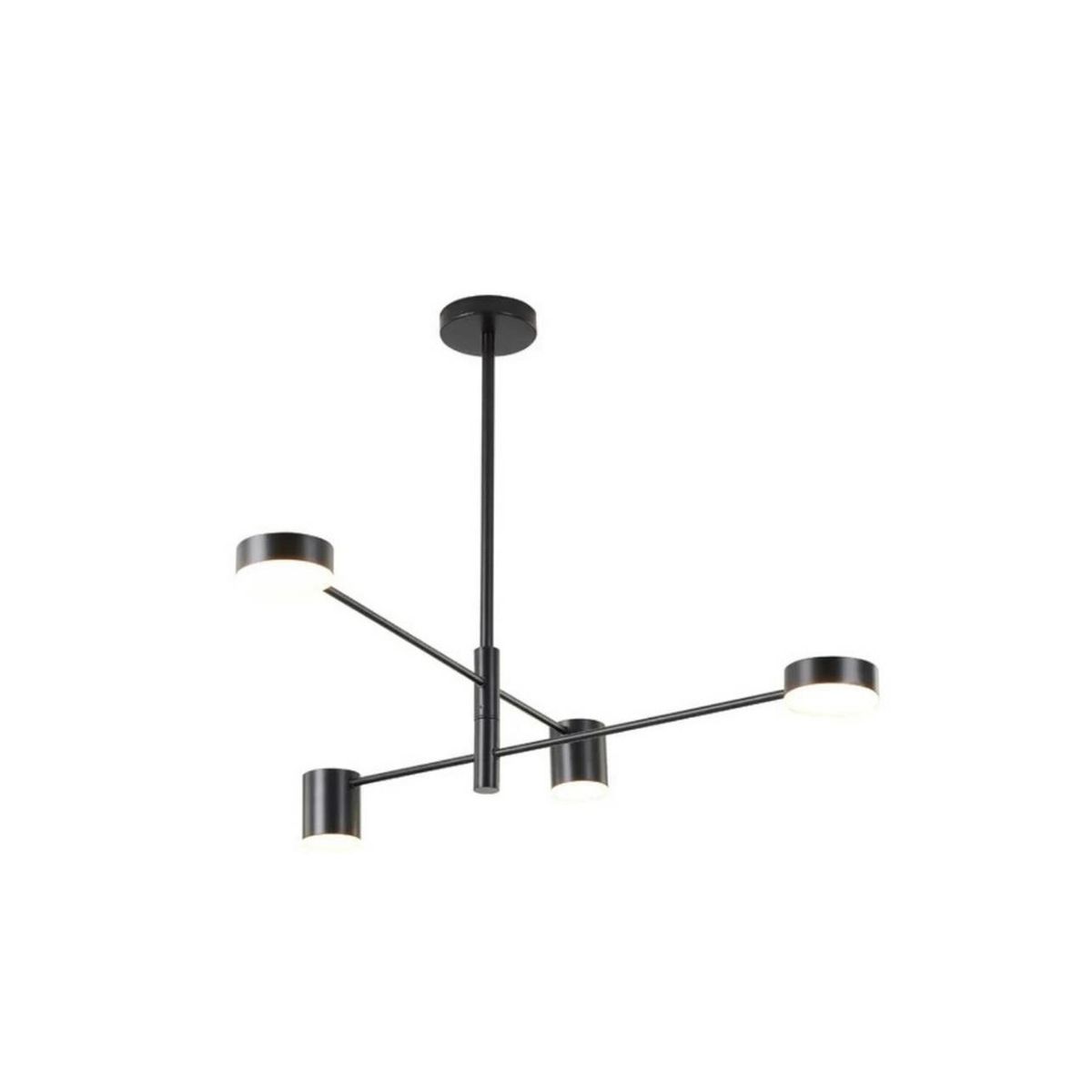 OEM - Lampara Nordica Modelo THYRA Negra 4 luces LED AHORRO ENERGIA