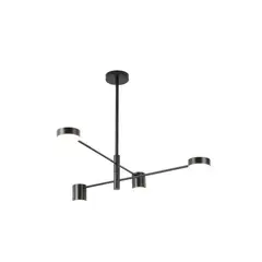 OEM - Lampara Nordica Modelo THYRA Negra 4 luces LED AHORRO ENERGIA