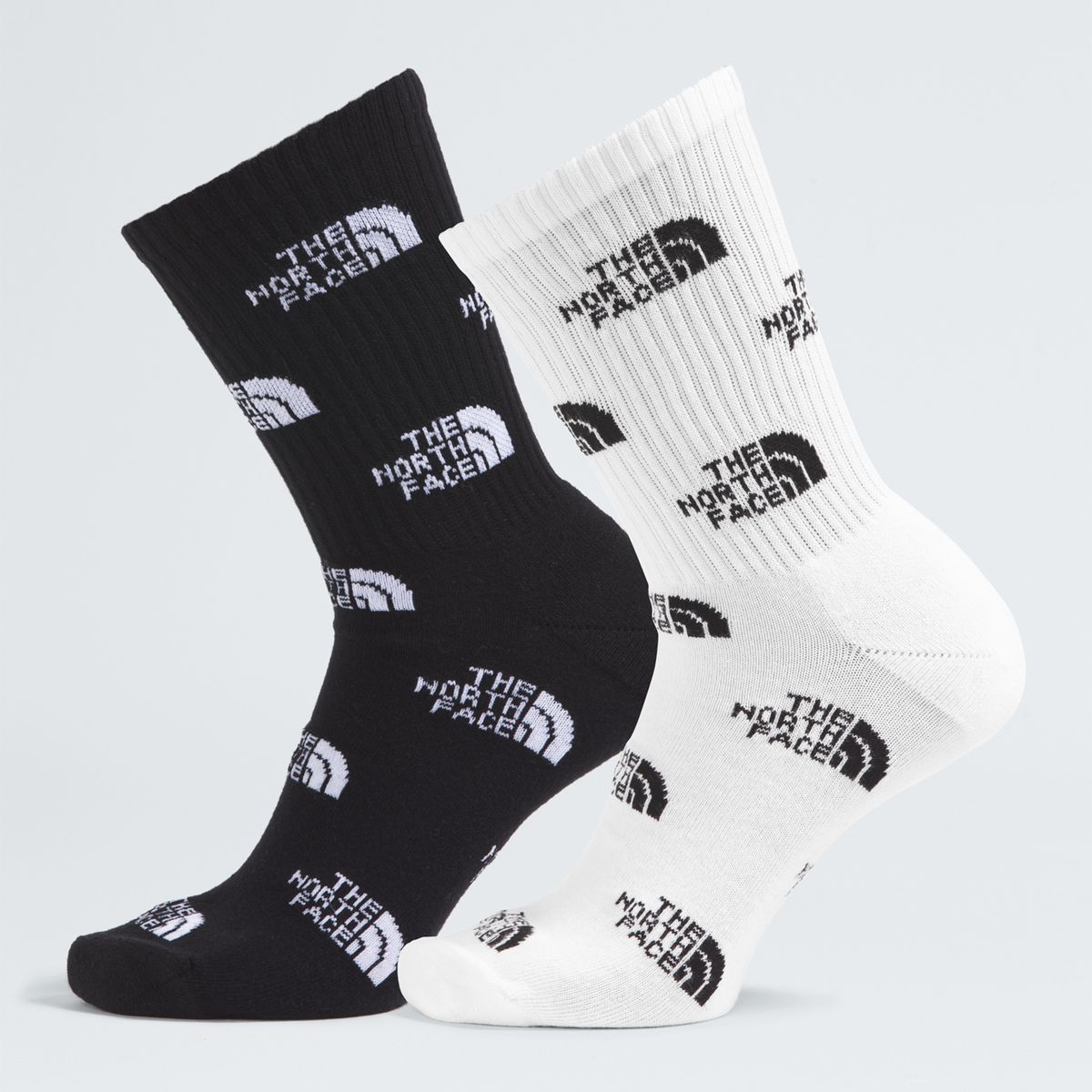THE NORTH FACE - Calcetines Everyday Crew Sock Logo - 2P Negro