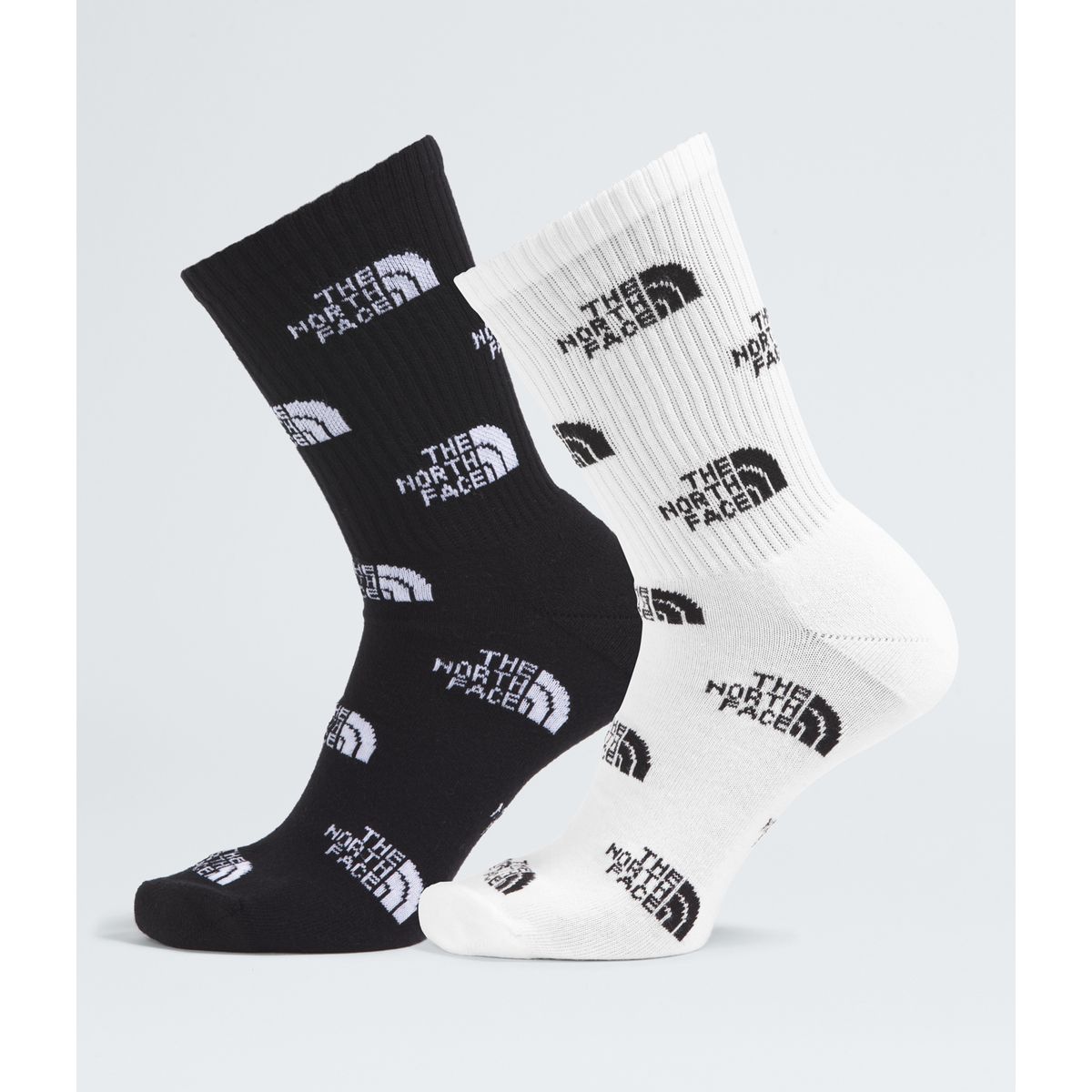 THE NORTH FACE - Calcetines Everyday Crew Sock Logo - 2P Negro