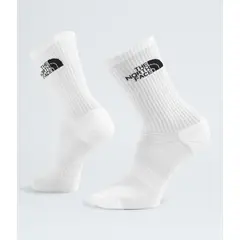 THE NORTH FACE - Calcetines Multi Sport Cush Crew Sock 3P Blanco