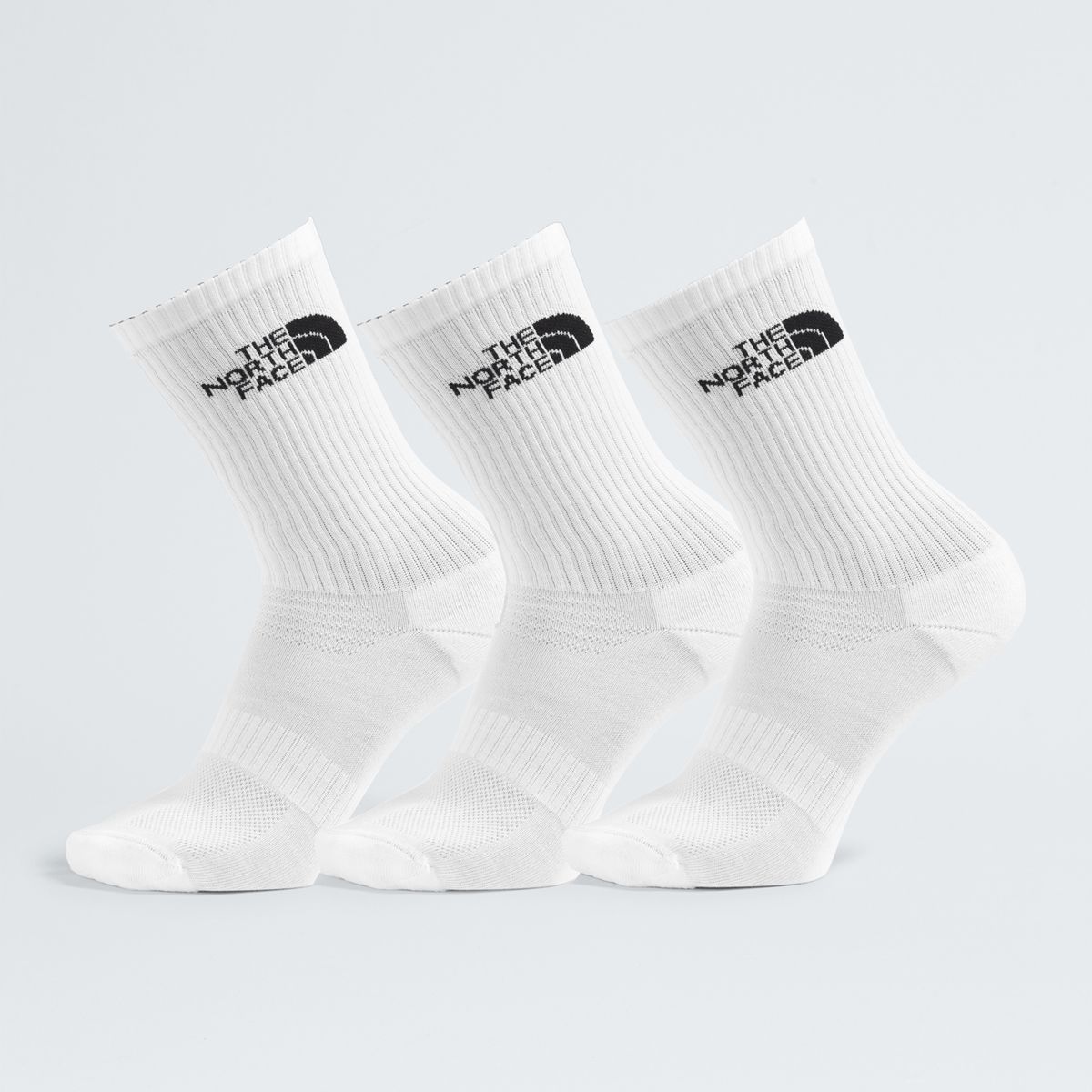 THE NORTH FACE - Calcetines Multi Sport Cush Crew Sock 3P Blanco