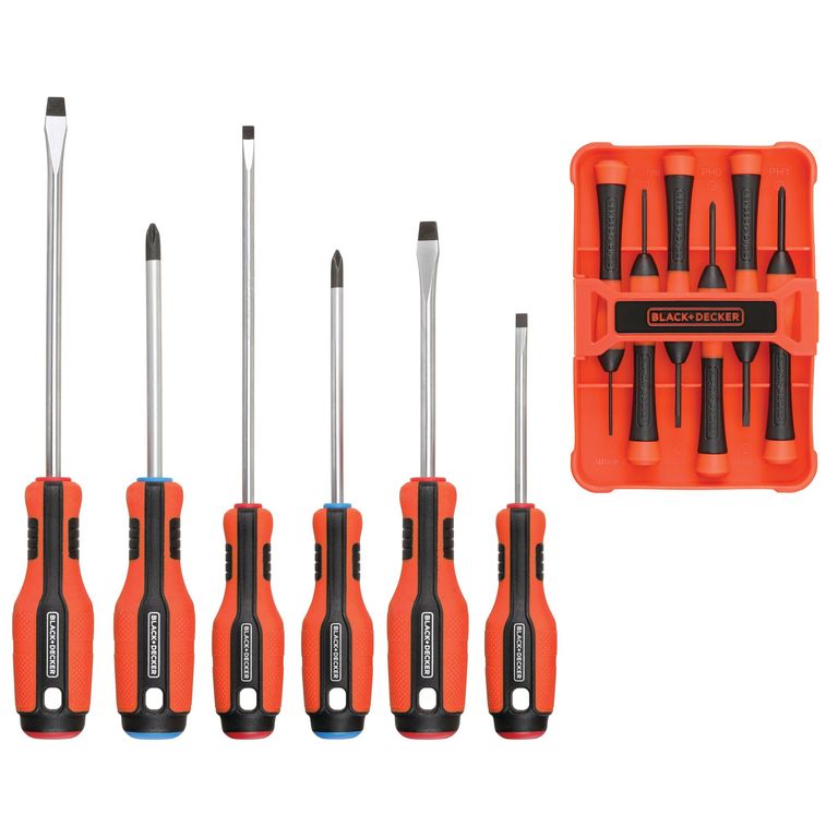 Kit 12 destornilladores magneticos BDHT65002