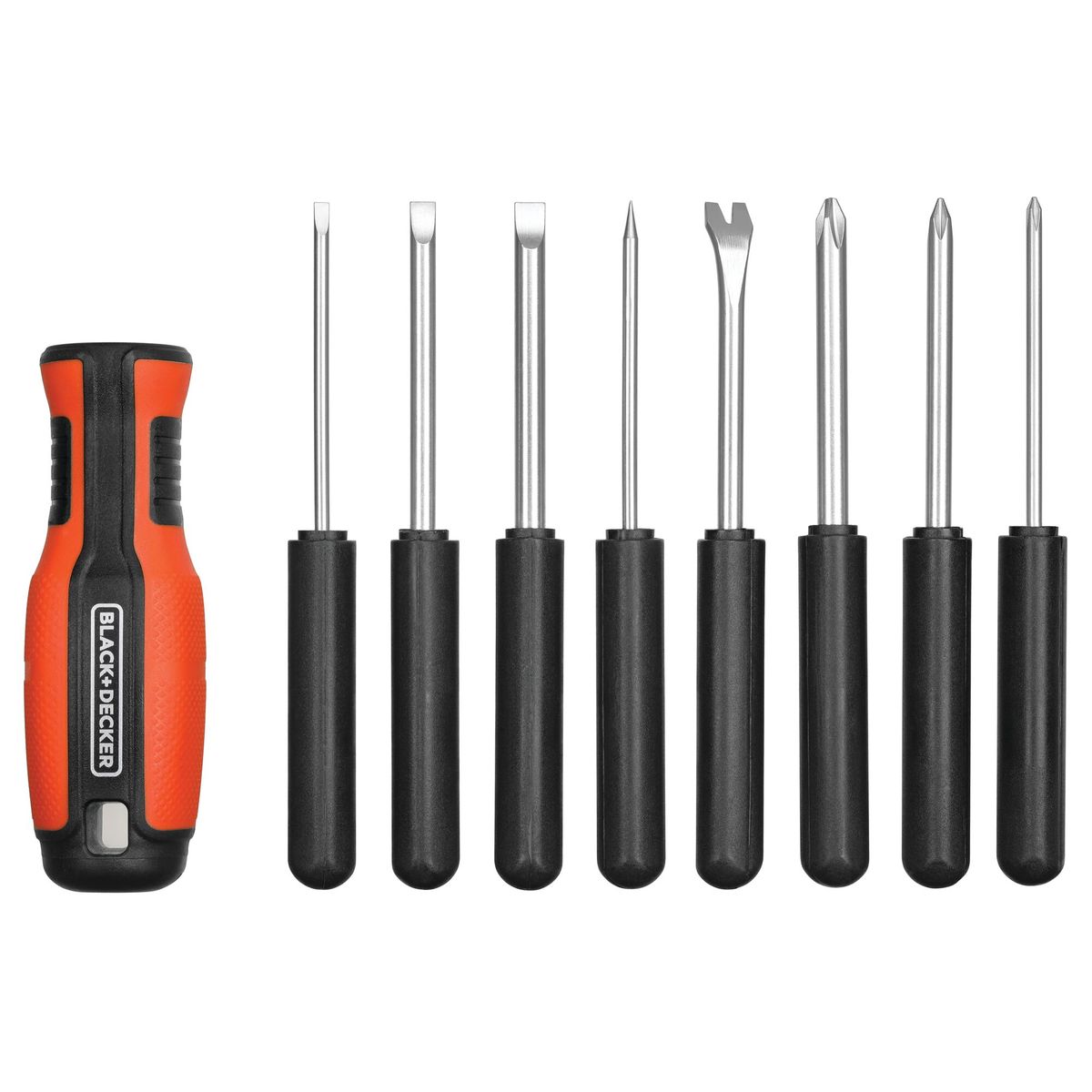 BLACK+DECKER - Kit 12 destornilladores mágneticos BLACK+DECKER BDHT65002