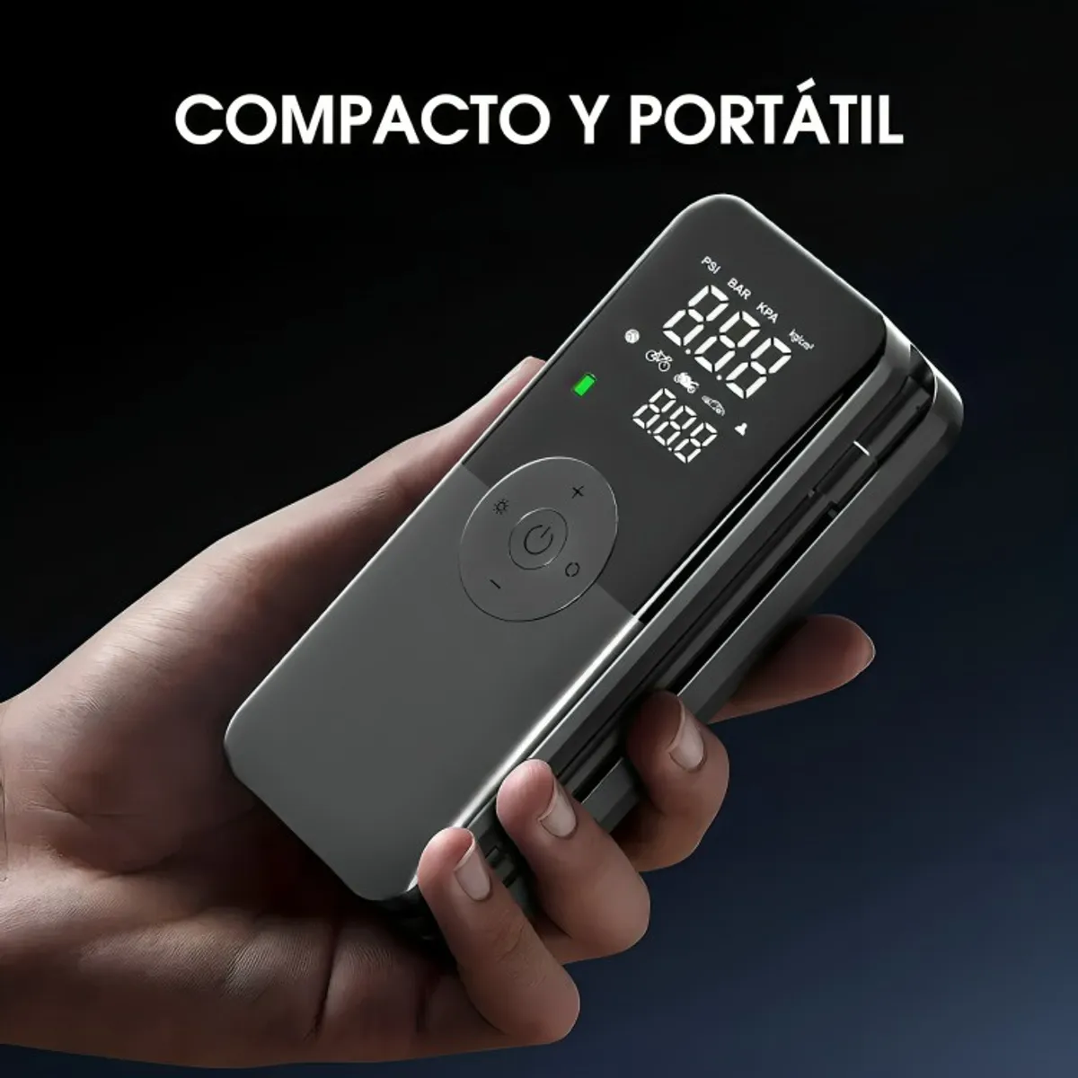 GENERICO - Compresor Aire 150psi Auto Moto Bicicleta Power Bank 2600mah