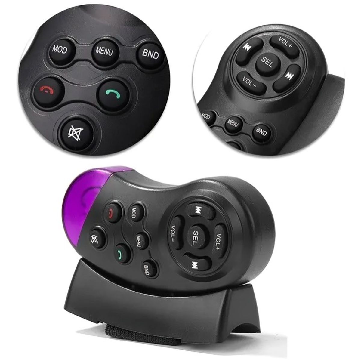 GENERICO - Control Mando Volante Radio Inalambrico Multimedia Universal