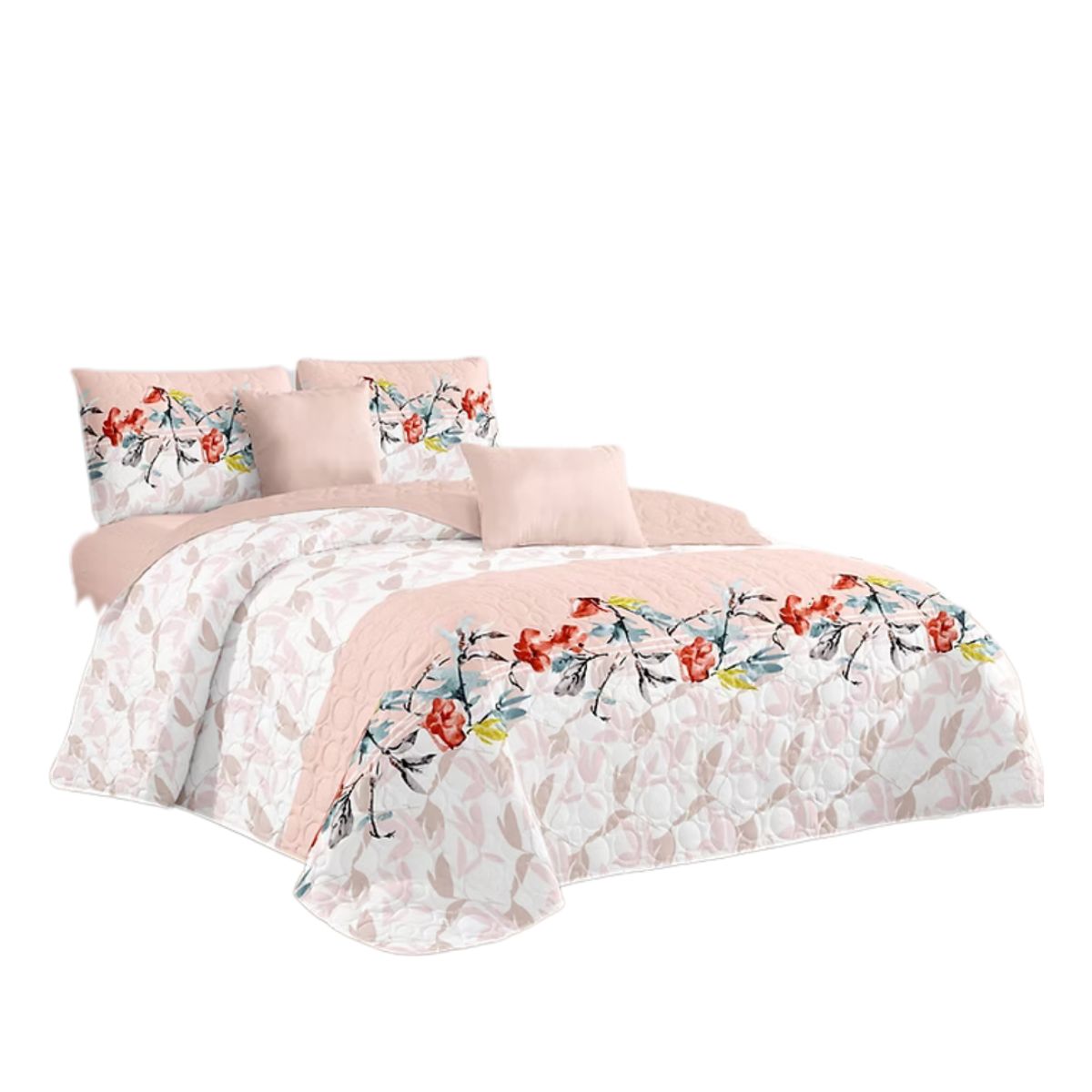 GENERICO - Cubrecama Verano Estampados Quilt Plaza y Media 230x180cm