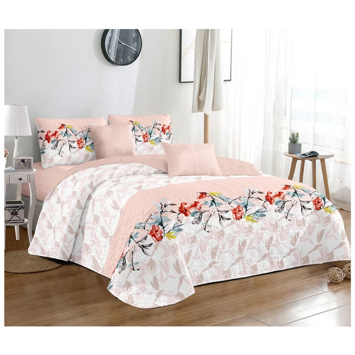 GENERICO - Cubrecama Verano Estampados Quilt Plaza y Media 230x180cm