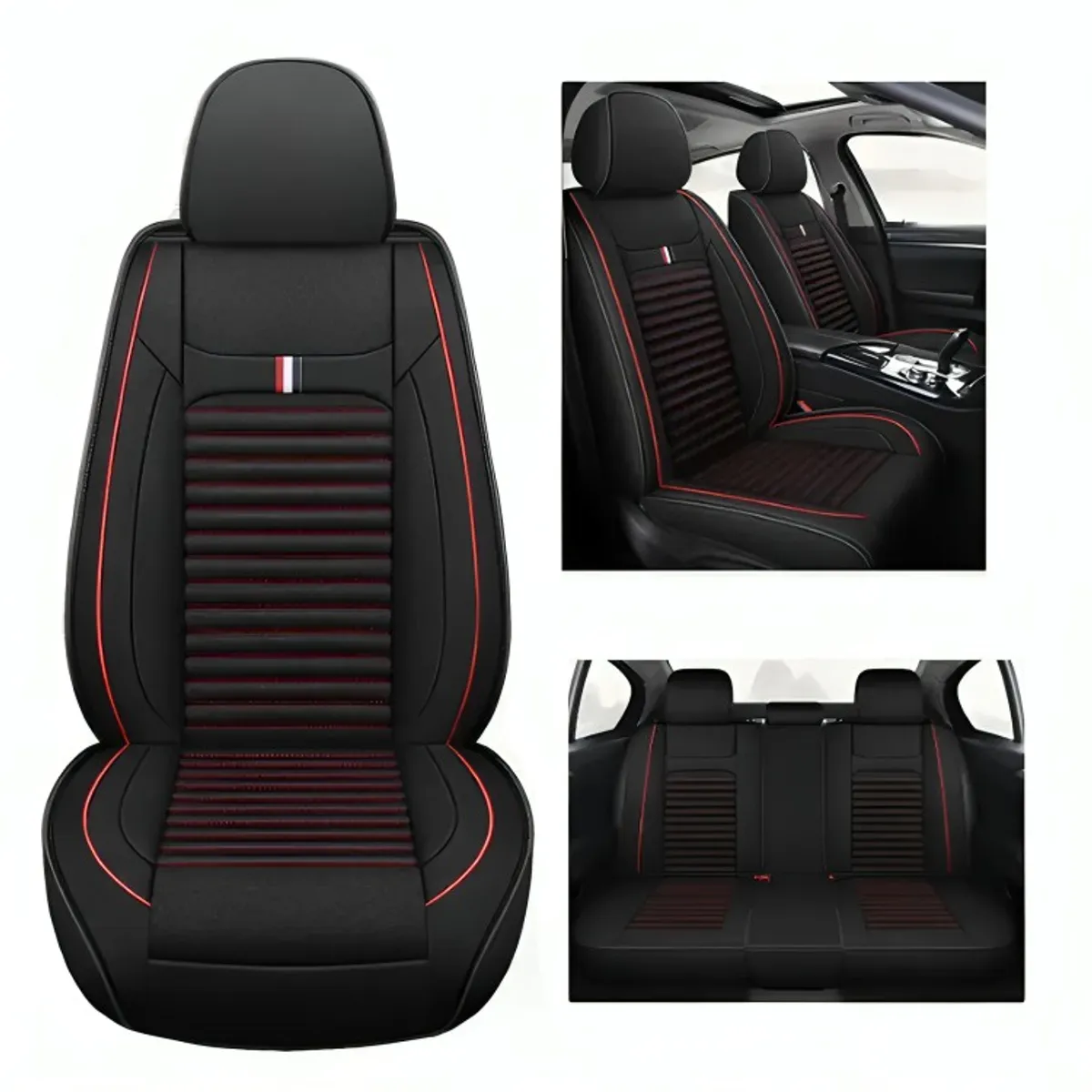 GENERICO - Set 5 Funda Cubre Asiento Universal Tela Forro Asiento