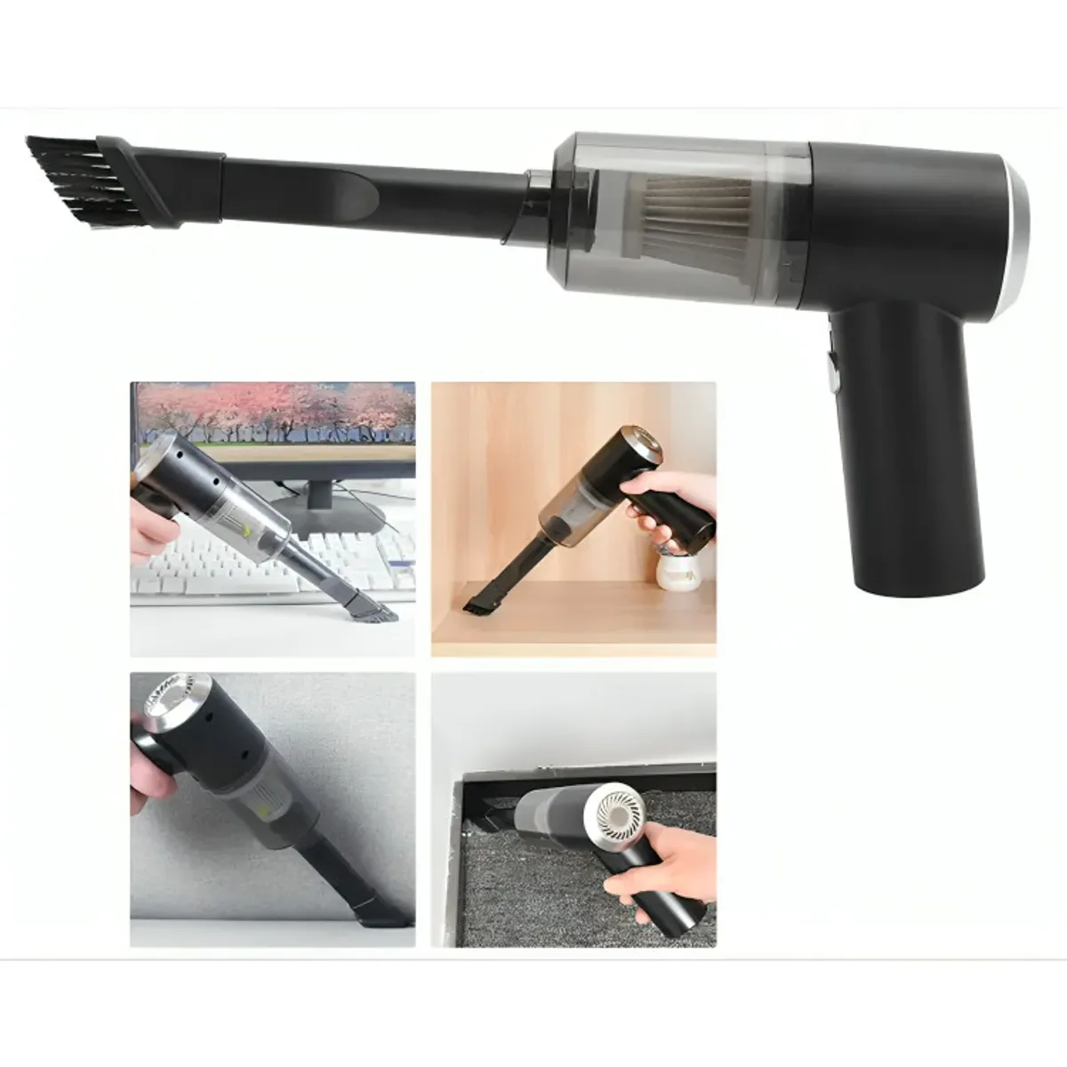 GENERICO - Aspiradora Mini Casa Auto Inalámbrica Recargable Usb