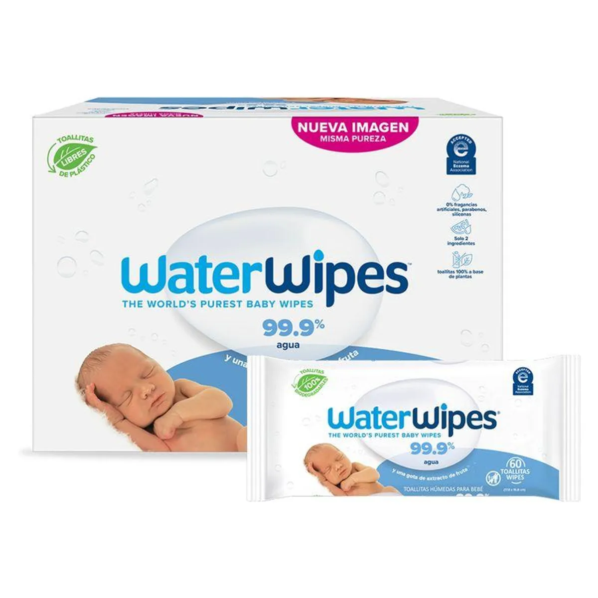 WATER WIPES - Toallitas Húmedas Waterwipes Caja De 12 Pack X 60 Unidades