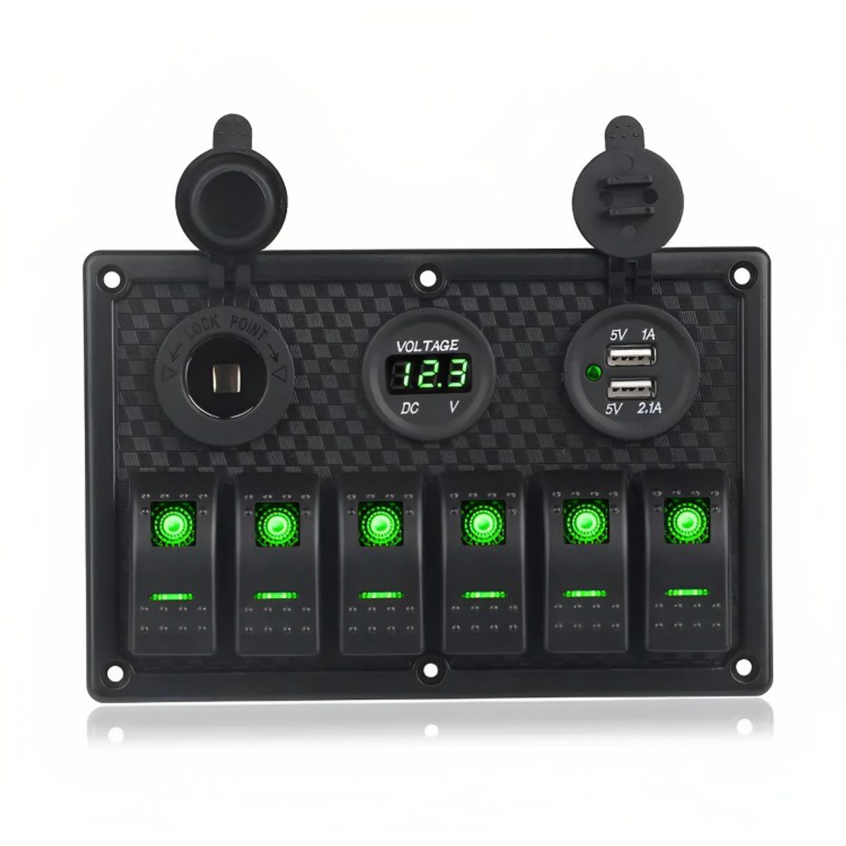 GENERICO - Panel Interruptor Led Encendido 12v A 24v