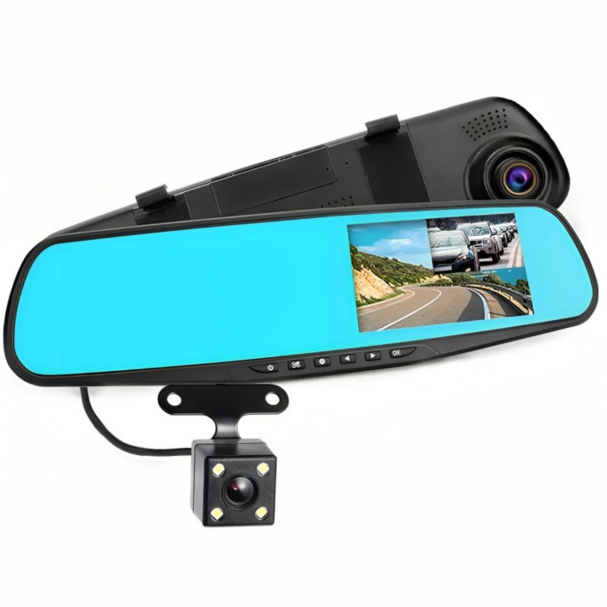GENERICO - Cámara De Auto Espejo Retrovisor Con Cámara Retroceso