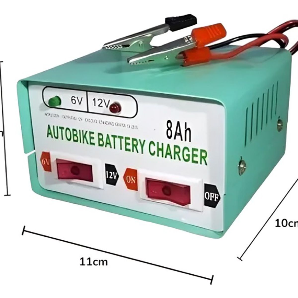 GENERICO - Cargador De Bateria Para Autos Y Motos 12v  6v - 8ah