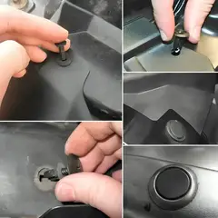 GENERICO - Clip Broche Automotriz Reparación 100 Pzs Mas Herramientas