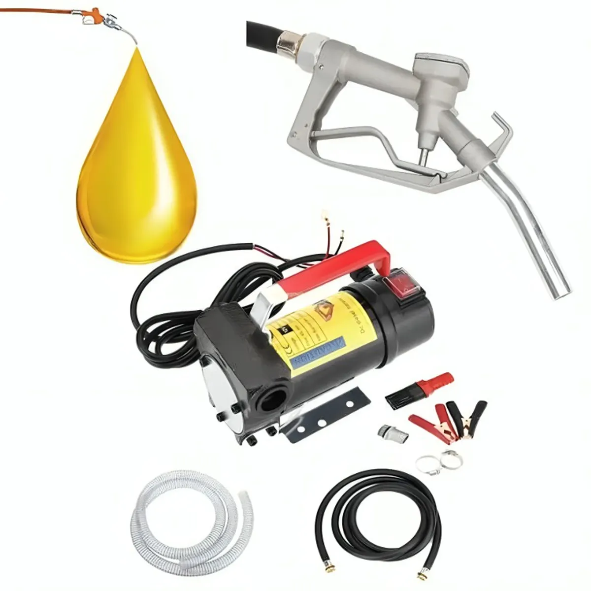 GENERICO - Bomba Trasvasije 12v 175w Motor Manguera Pistola