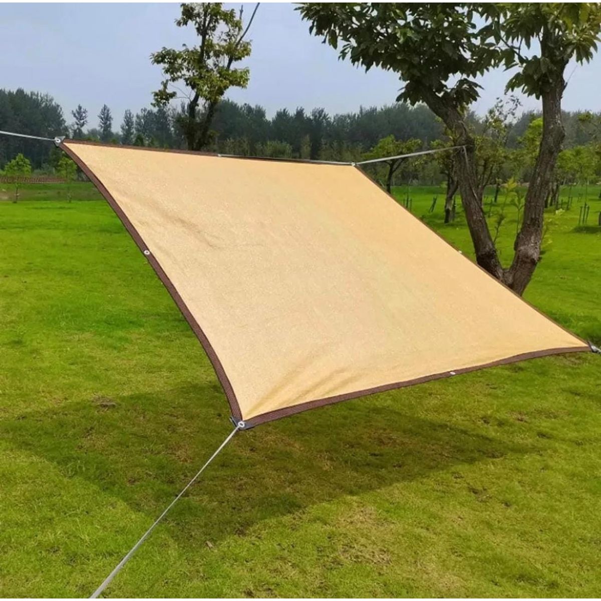 GENERICO - Toldo Vela Malla rectangular Jardin terraza 3mt x 4mt