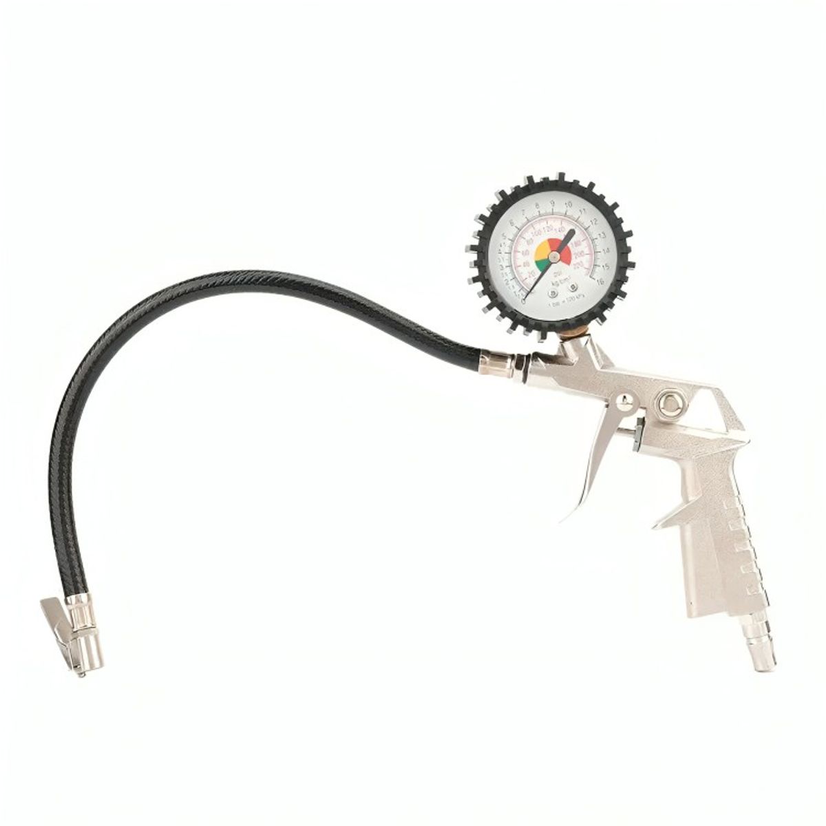GENERICO - Pistola Para Inflar Y Calibrar Neumaticos Con Manometro