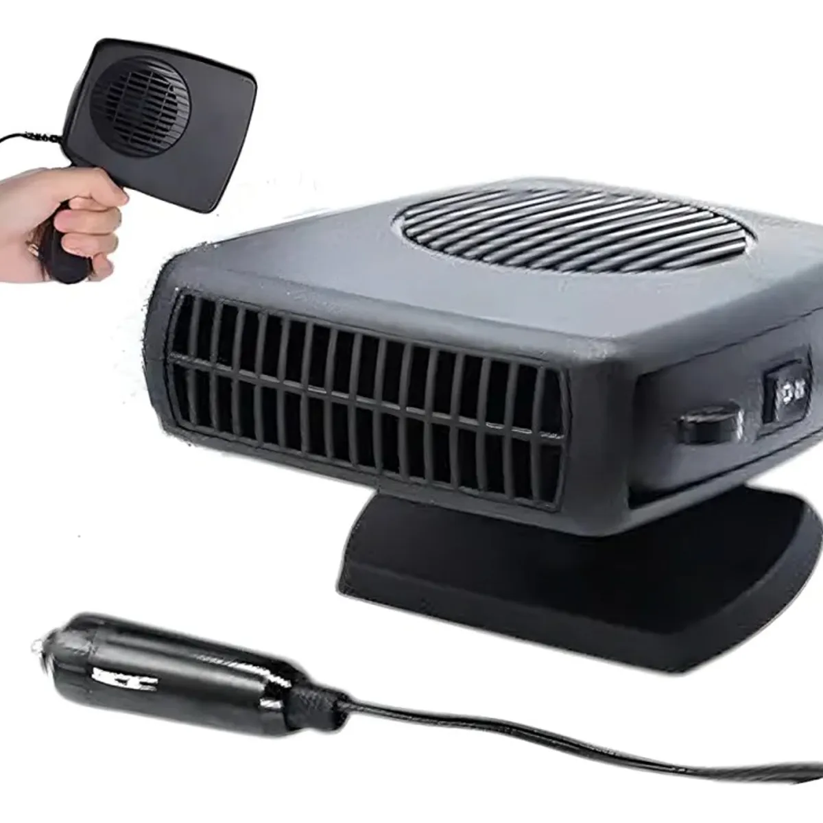 GENERICO - Calefactor De Auto Y Ventilador 12v 150w 2 En 1