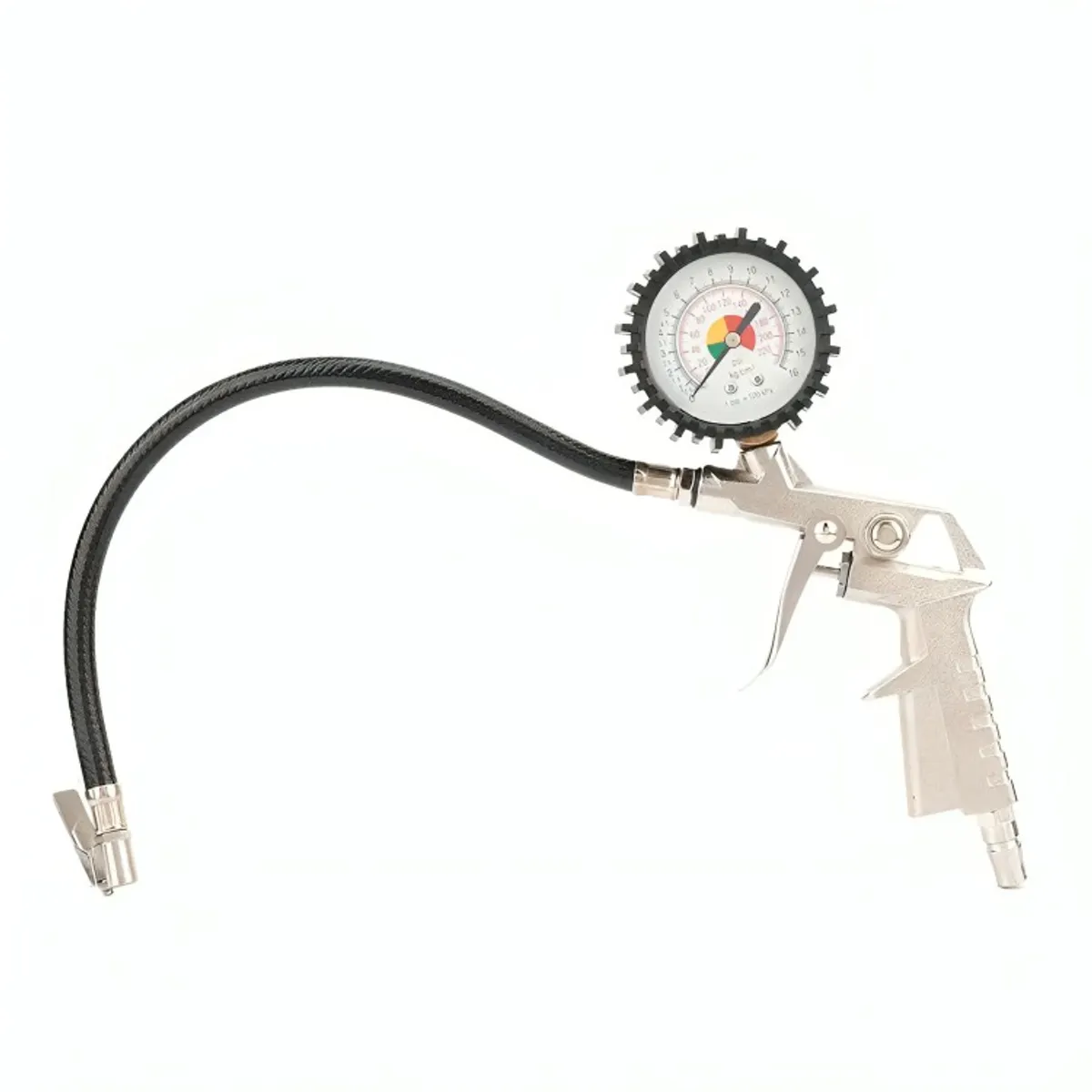 GENERICO - Pistola Para Inflar Y Calibrar Neumaticos Con Manometro