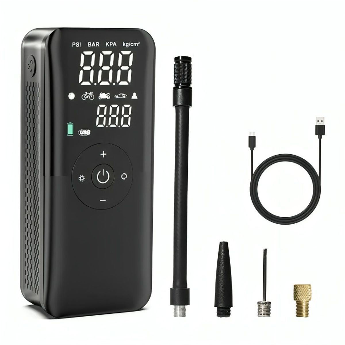 GENERICO - Compresor Aire 150psi Auto Moto Bicicleta Power Bank 2600mah