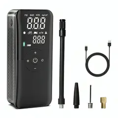 GENERICO - Compresor Aire 150psi Auto Moto Bicicleta Power Bank 2600mah