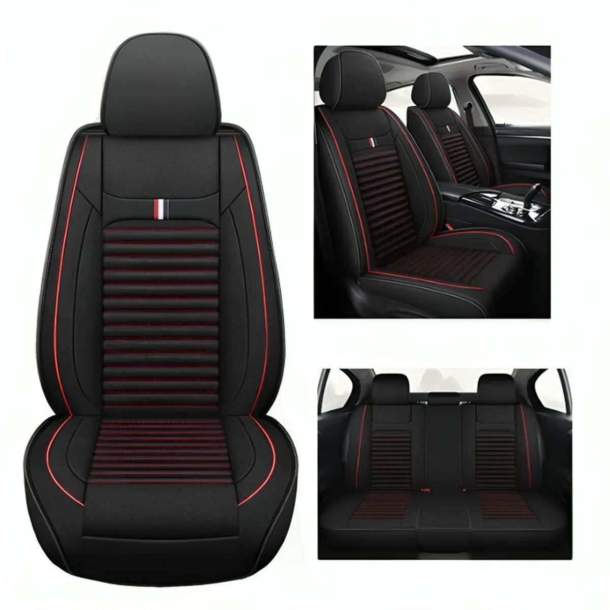 GENERICO - Set 5 Funda Cubre Asiento Universal Tela Forro Asiento