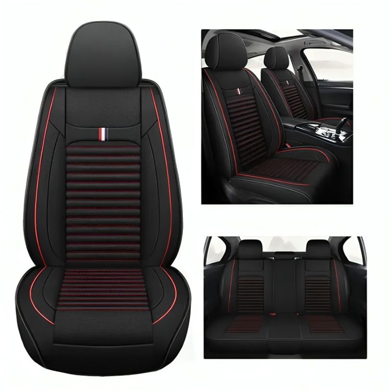 GENERICO - Set 5 Funda Cubre Asiento Universal Tela Forro Asiento