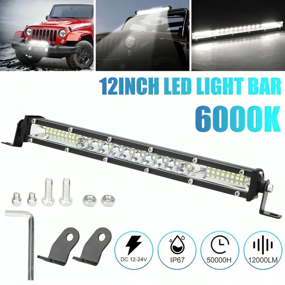 GENERICO - Barra Neblinero Led 11 Pulgadas Ultrafina 78w Ip67