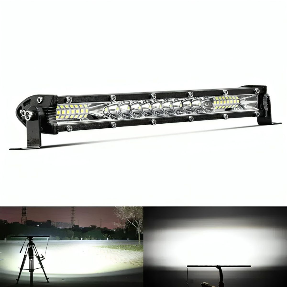 GENERICO - Barra Neblinero Led 54w Recta Slim 18 Led