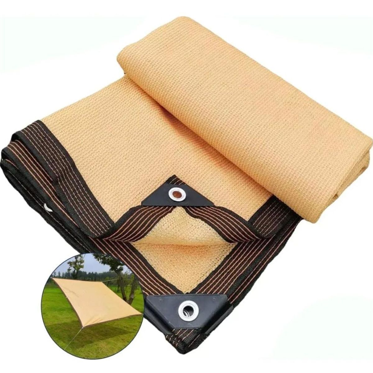 GENERICO - Toldo Vela malla rectangular Jardin terraza 5x6