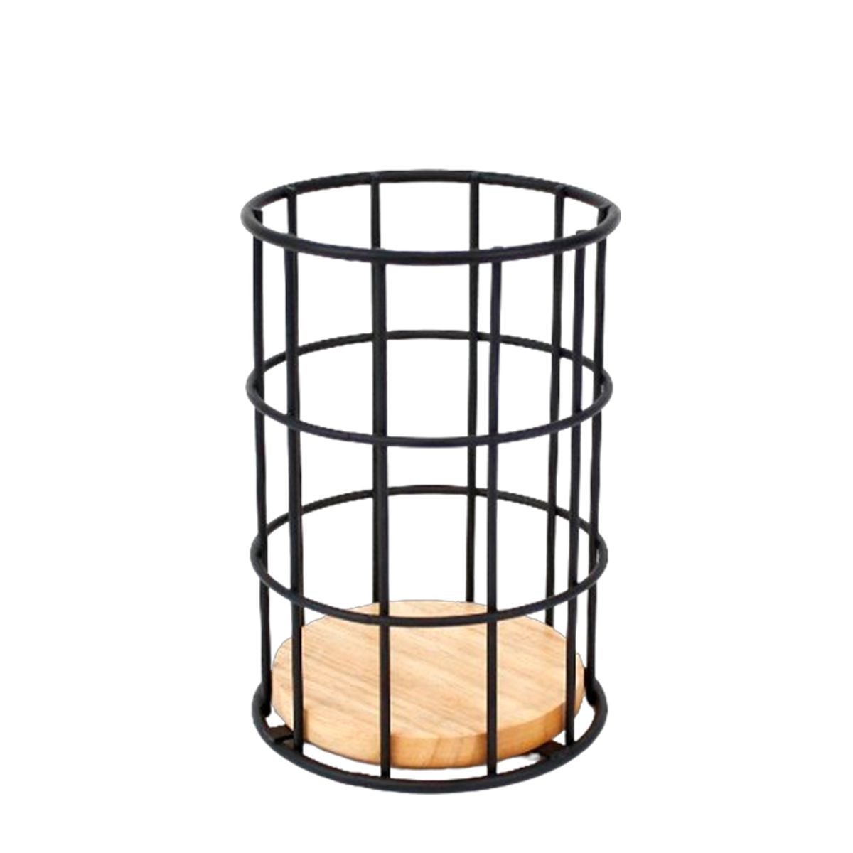 WAKESHOME - Organizador Porta Cubiertos Soporte para Utensilios Rack Circular Cocina