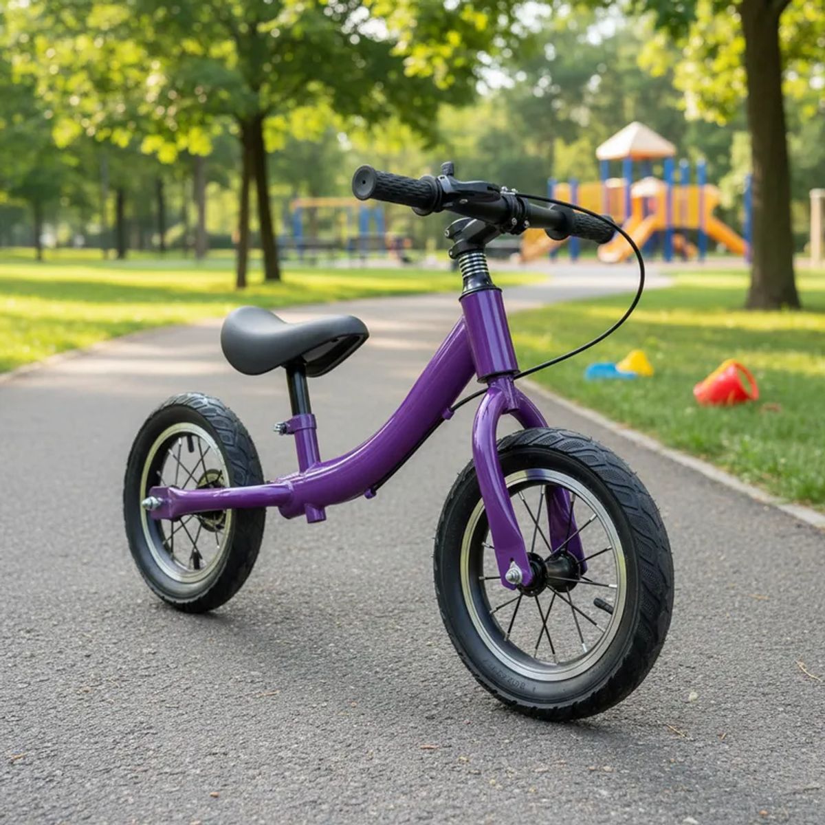 BEBESIT - Bicicleta de Aprendizaje Niños y Niñas Infantil con Frenos Morada