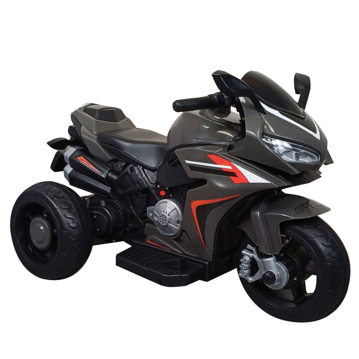 BEBESIT - Trimoto BigTrail Niños Infantil 6V a Batería Gris