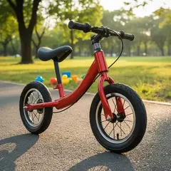 BEBESIT - Bicicleta de Aprendizaje Niños y Niñas Infantil Frenos Roja