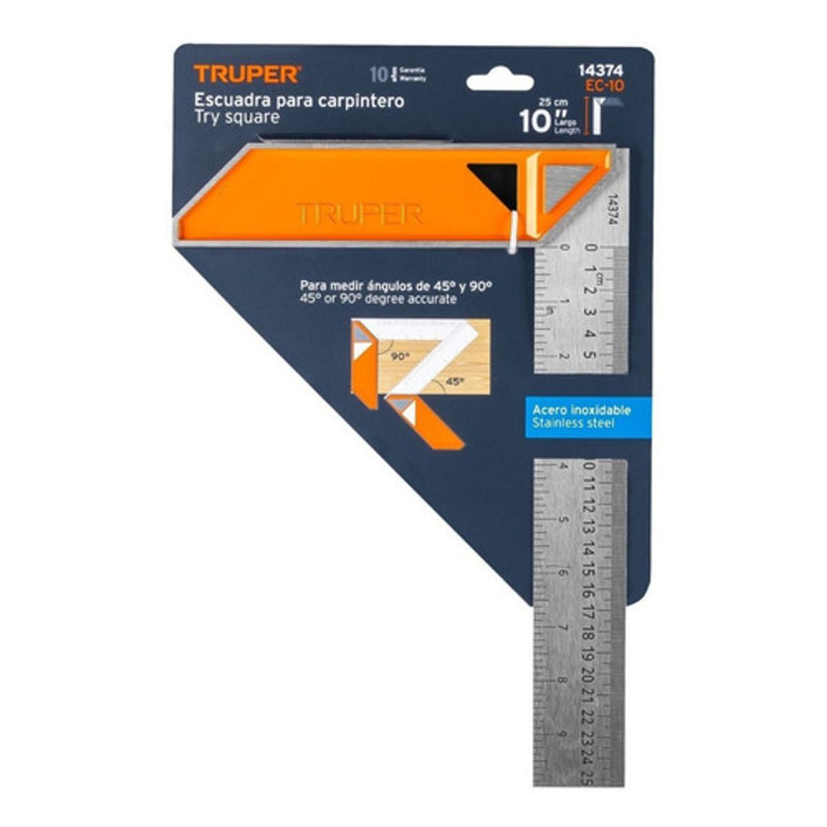 GENERICO - Escuadra De Carpintero 10 PuLG  Truper