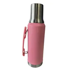 GENERICO - Termo de Agua 1600 ML + Mate Kit Color Rosa