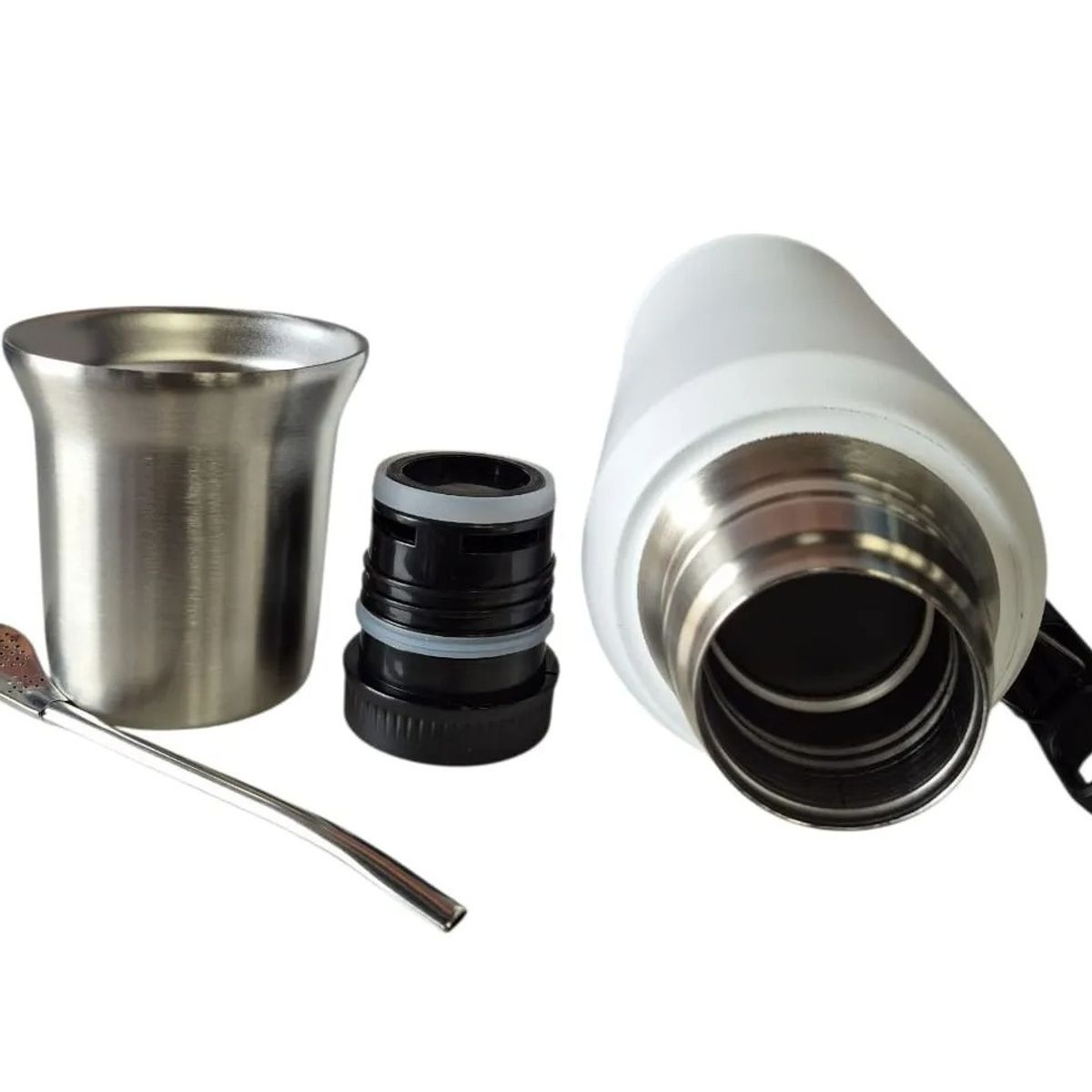 GENERICO - Termo de Agua 1600 ML + Mate Kit Color Rosa