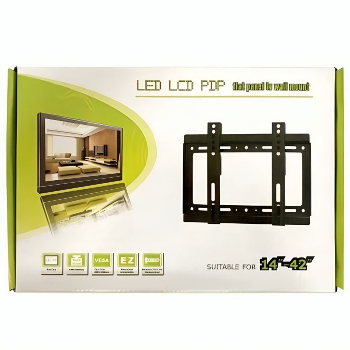 GENERICO - Soporte Fijo Compatible Para Tv De 14 Hasta 42pulgadas Peso Maximo 25kg