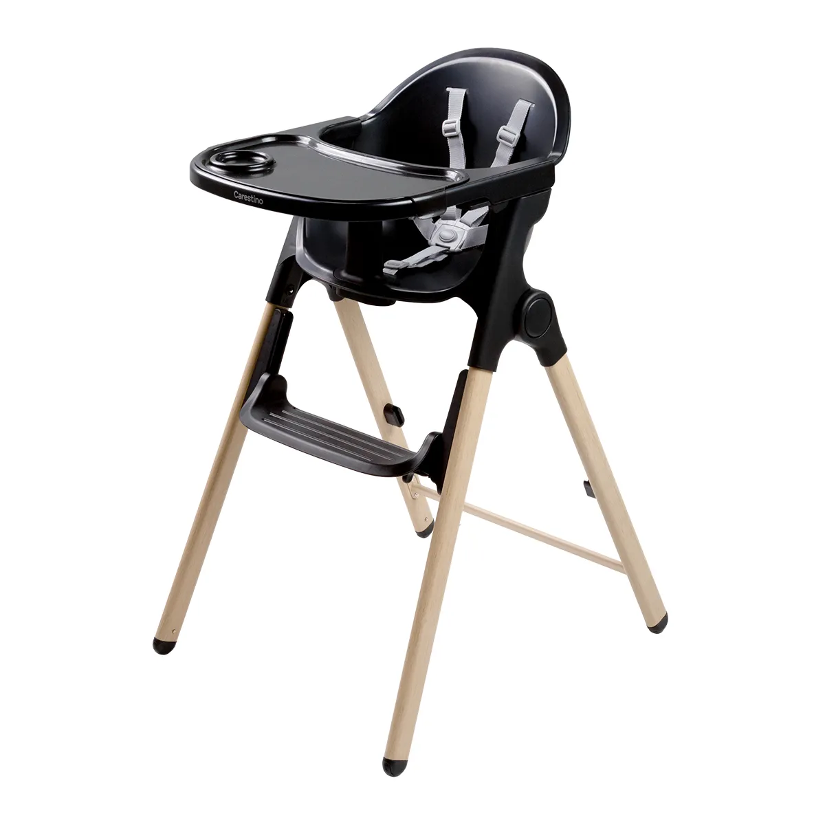 CARESTINO - Silla de Comer Baku Negro