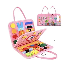 GENERICO - MALETIN SENSORIAL INTERACTIVO MONTESSORI ROSA